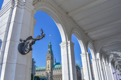 Jungfernstieg, Neuer Wall, Alsterarkaden in Hamburg